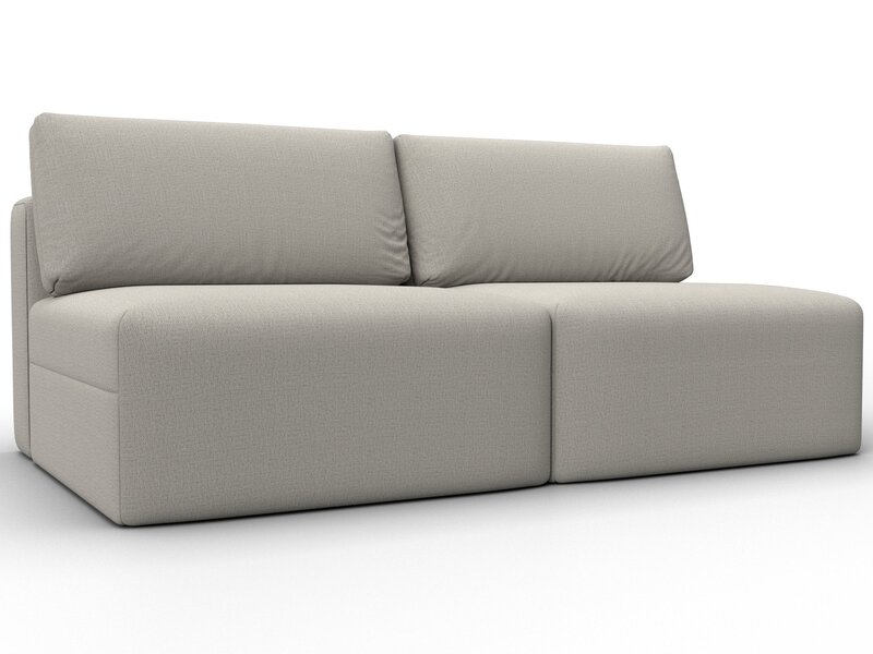 Диван прямой модульный Лига-060 НПБ, Рогожка, Амур 02 бежевый