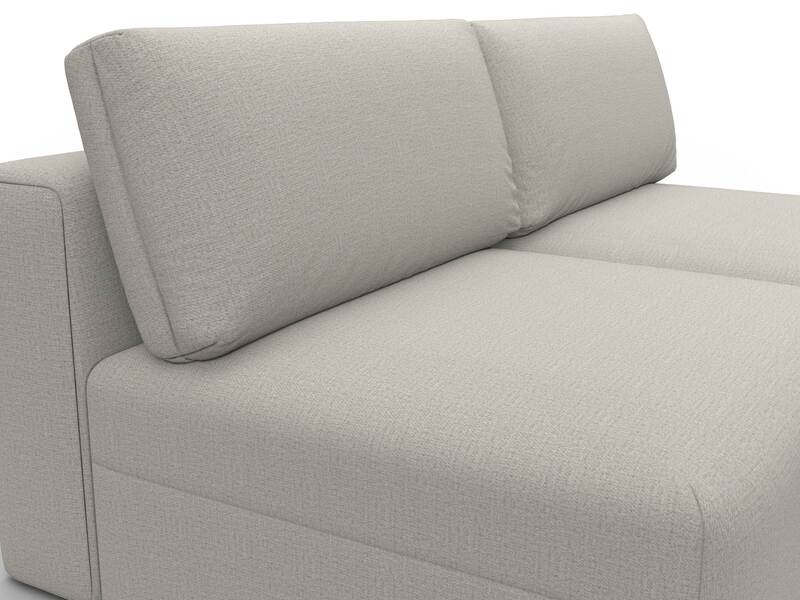 Диван прямой модульный Лига-060 НПБ, Рогожка, Амур 02 бежевый