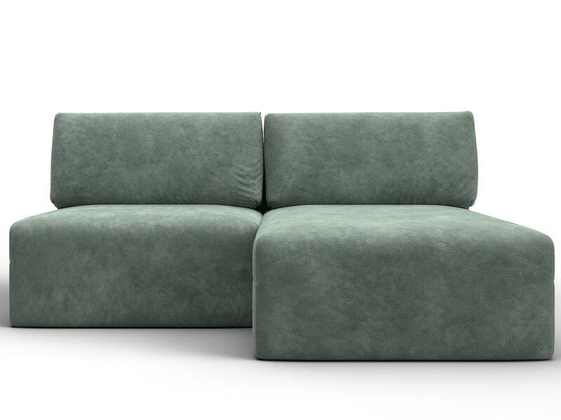 Диван угловой модульный Лига-060 НПБ угол универсальный, Велюр, BRUT 08 зеленый