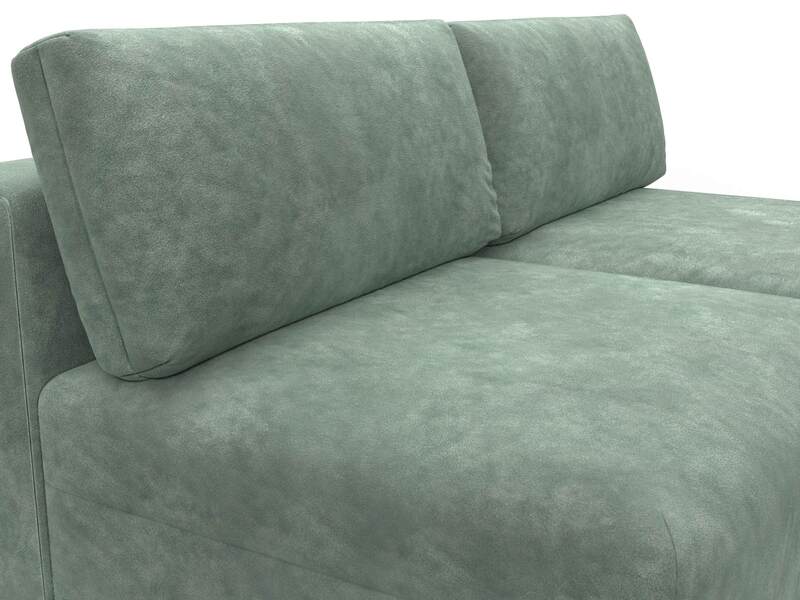 Диван угловой модульный Лига-060 НПБ угол универсальный, Велюр, BRUT 08 зеленый