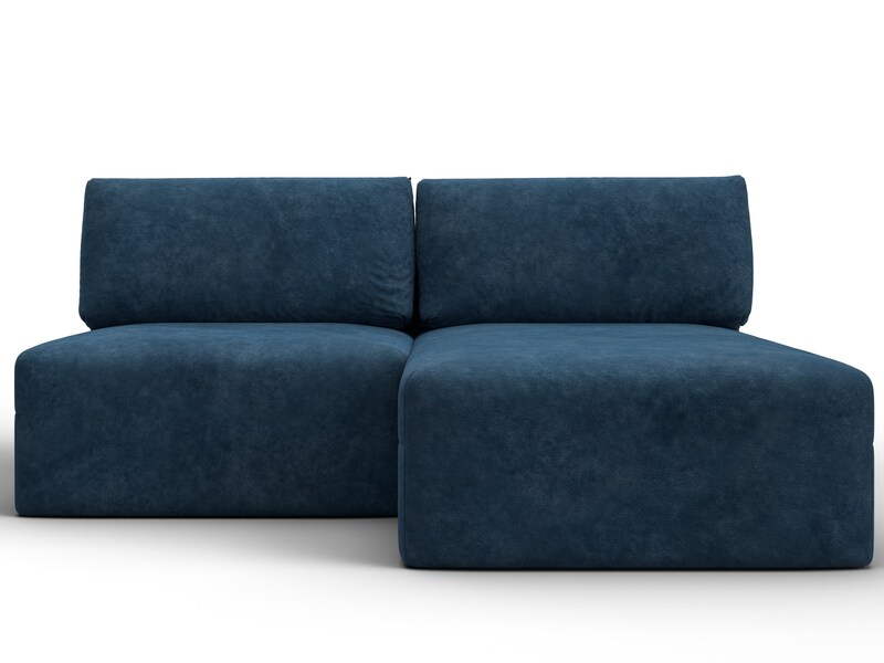 Диван угловой модульный Лига-060 НПБ угол универсальный, Велюр, BRUT 11 синий