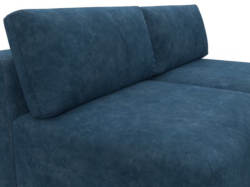 Диван угловой модульный Лига-060 НПБ угол универсальный, Велюр, BRUT 11 синий