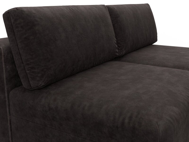 Диван угловой модульный Лига-060 НПБ угол универсальный, Велюр, BRUT 17 коричневый