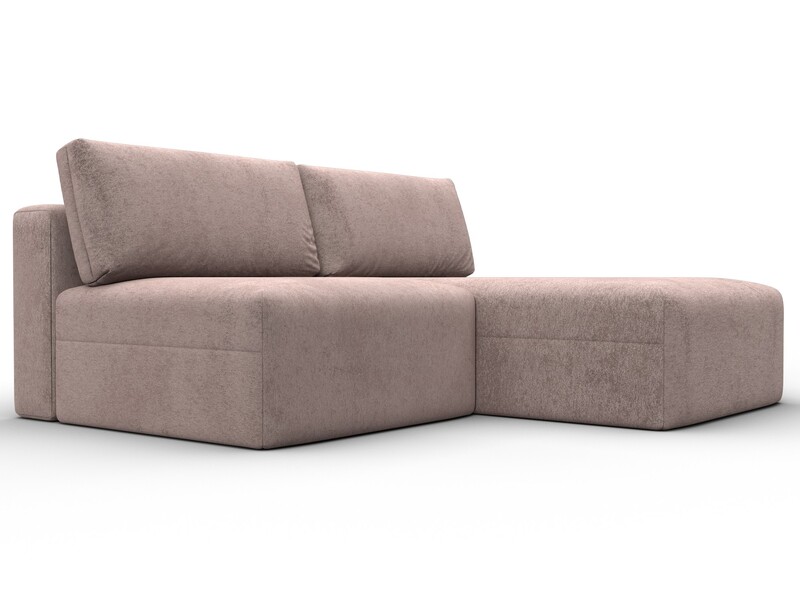 Диван угловой модульный Лига-060 НПБ угол универсальный, Велюр, TOWER 05 бежевый