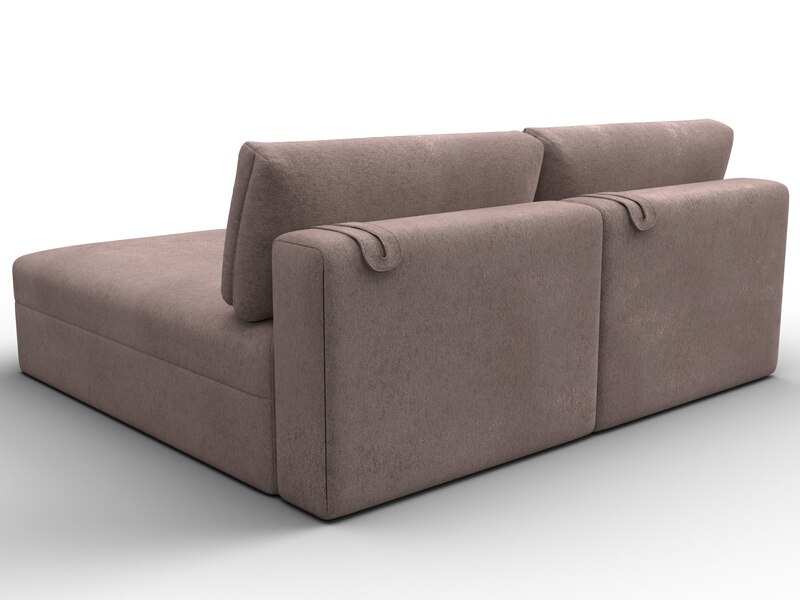 Диван угловой модульный Лига-060 НПБ угол универсальный, Велюр, TOWER 05 бежевый