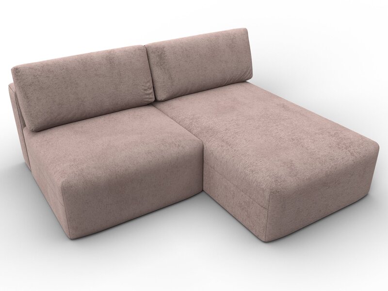 Диван угловой модульный Лига-060 НПБ угол универсальный, Велюр, TOWER 05 бежевый