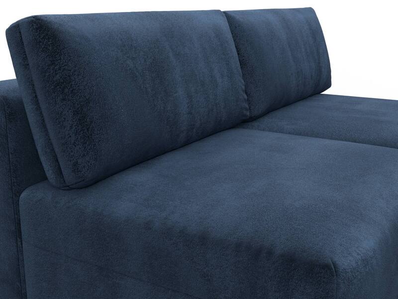 Диван угловой модульный Лига-060 НПБ угол универсальный, Велюр, TOWER 13 синий