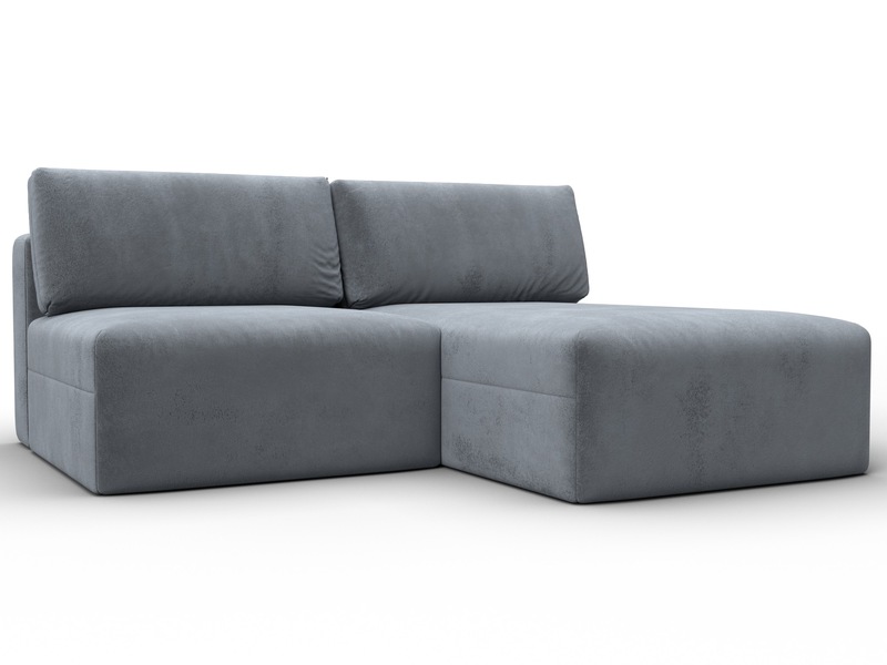 Диван угловой модульный Лига-060 НПБ угол универсальный, Велюр, TOWER 10 серый