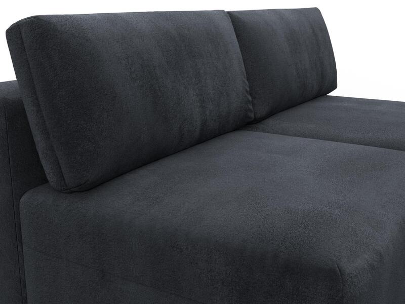 Диван угловой модульный Лига-060 НПБ угол универсальный, Велюр, TOWER 11 темно-серый