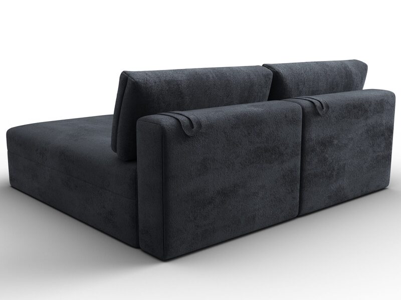 Диван угловой модульный Лига-060 НПБ угол универсальный, Велюр, TOWER 11 темно-серый