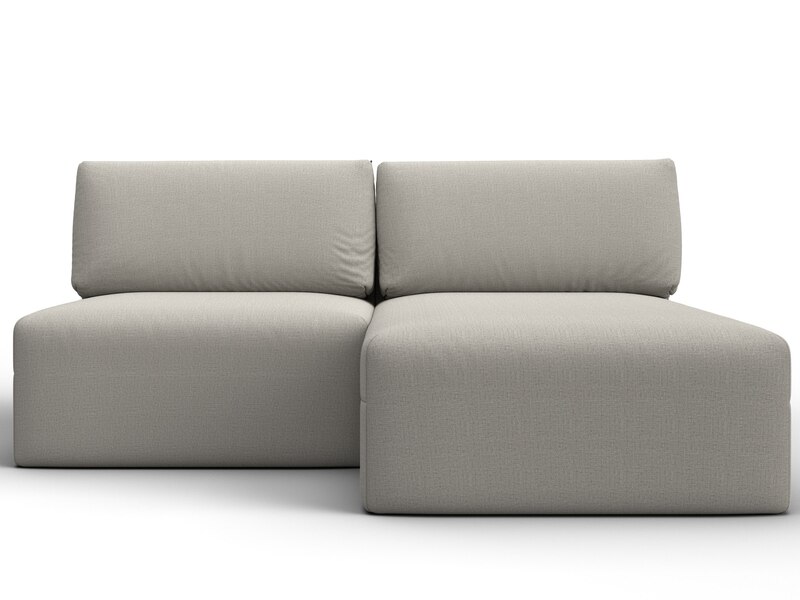 Диван угловой модульный Лига-060 НПБ угол универсальный, Рогожка, Амур 02 бежевый