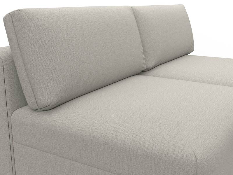 Диван угловой модульный Лига-060 НПБ угол универсальный, Рогожка, Амур 02 бежевый