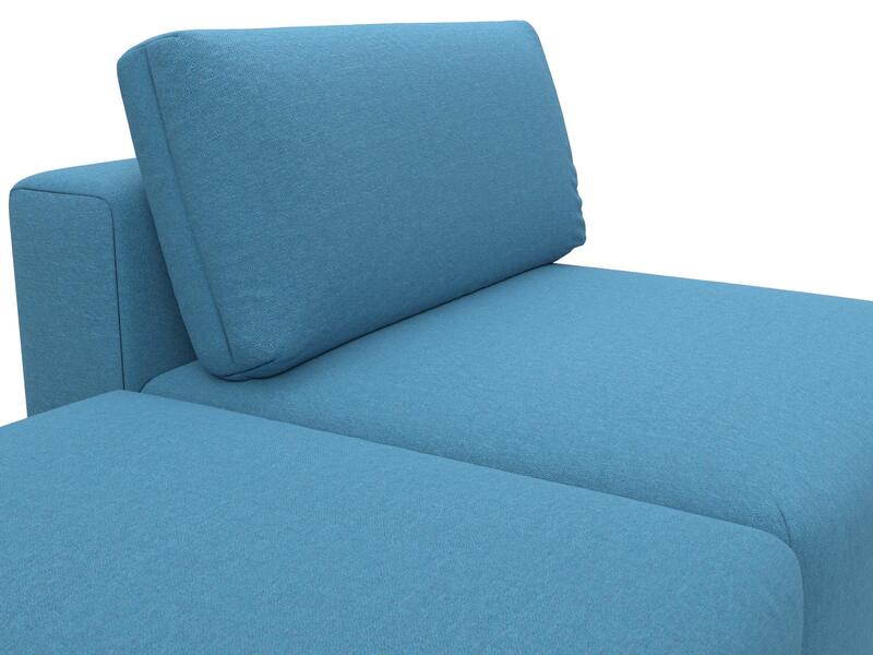 Модули диван и пуф Лига-060 НПБ, Рогожка, Амур 10 голубой