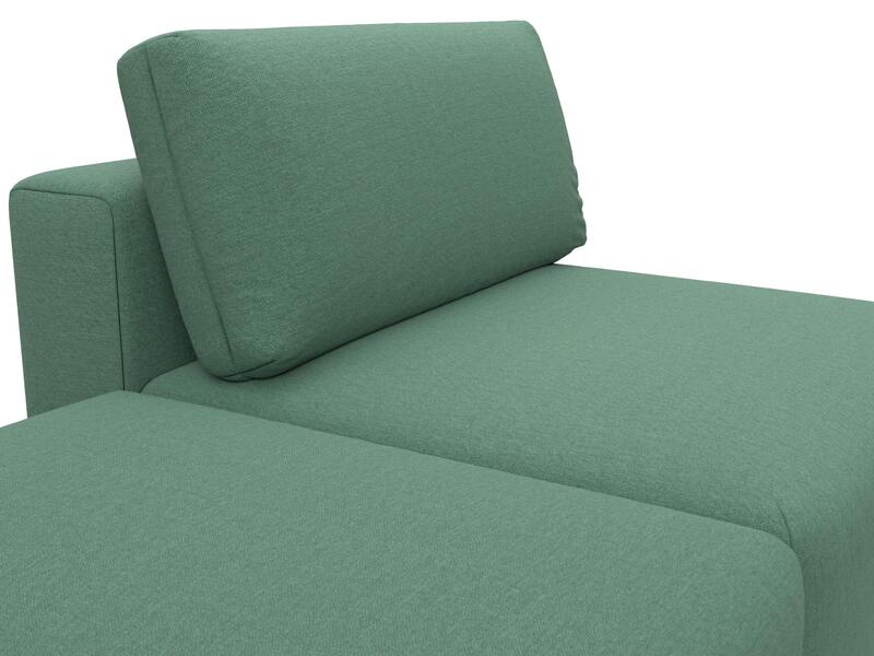 Модули диван и пуф Лига-060 НПБ, Рогожка, Амур 11 зеленый