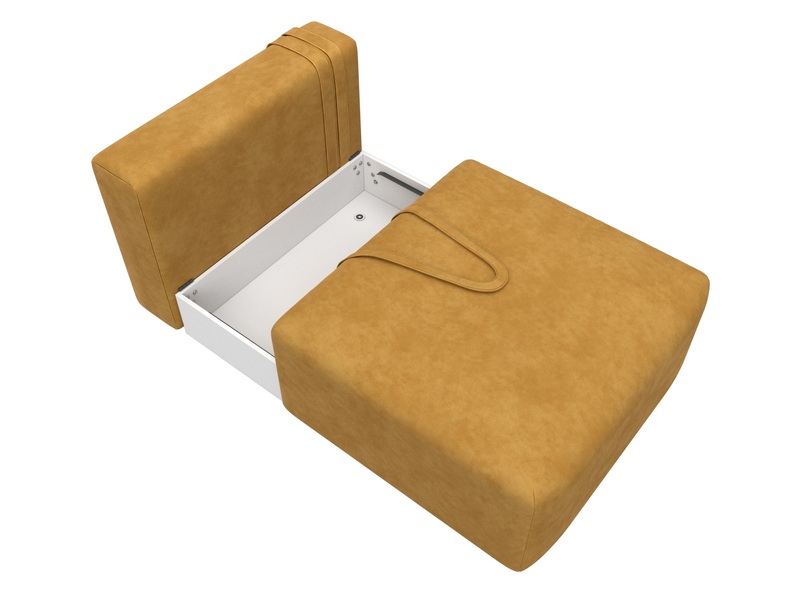 Модуль диван Лига-060 НПБ, Велюр, BRUT 10 желтый