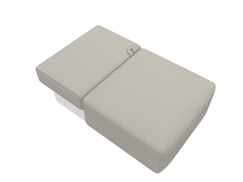 Модуль диван Лига-060 НПБ, Рогожка, Амур 02 бежевый