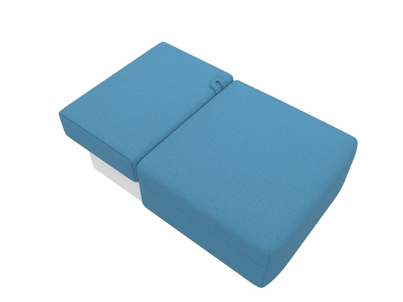 Модуль диван Лига-060 НПБ, Рогожка, Амур 10 голубой