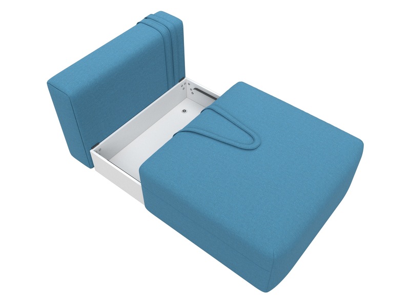 Модуль диван Лига-060 НПБ, Рогожка, Амур 10 голубой