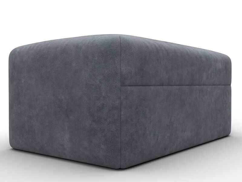 Модуль пуф Лига-060 НПБ, Велюр, BRUT 16 темно-серый