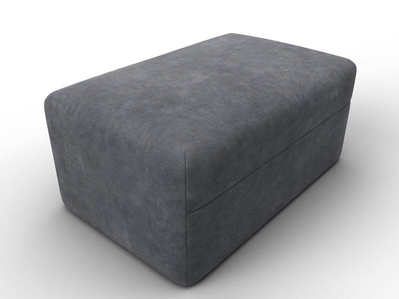 Модуль пуф Лига-060 НПБ, Велюр, BRUT 16 темно-серый