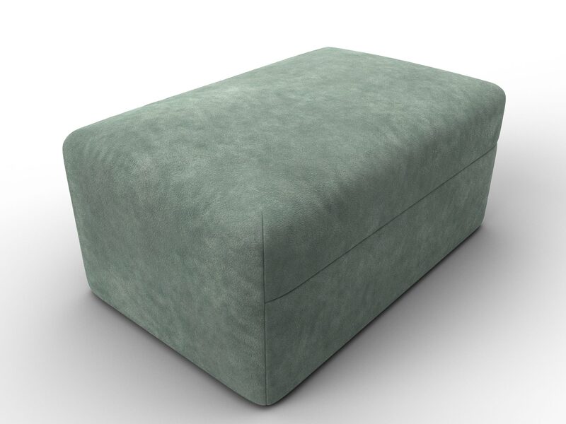Модуль пуф Лига-060 НПБ, Велюр, BRUT 08 зеленый
