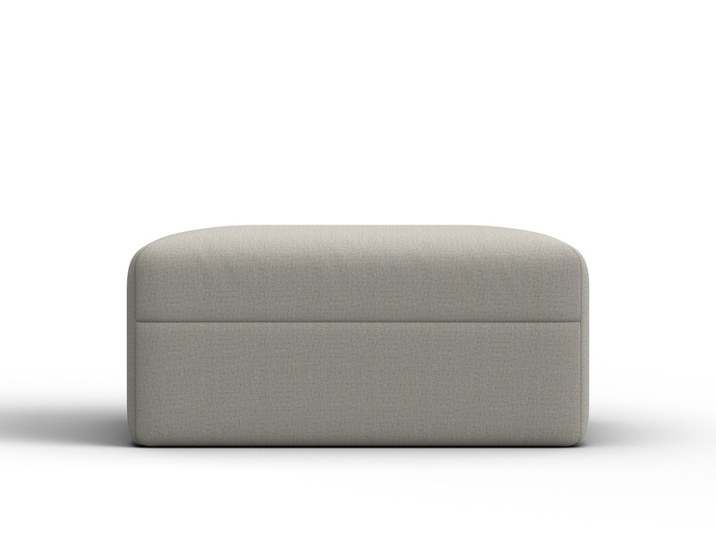 Модуль пуф Лига-060 НПБ, Рогожка, Амур 02 бежевый