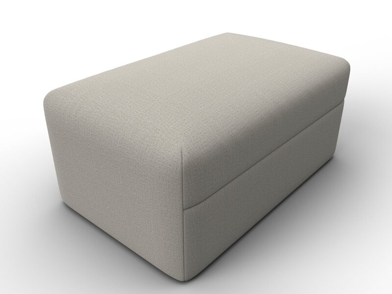 Модуль пуф Лига-060 НПБ, Рогожка, Амур 02 бежевый