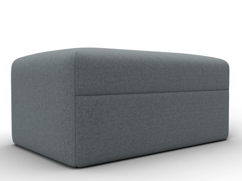 Модуль пуф Лига-060 НПБ, Рогожка, Амур 07 серый