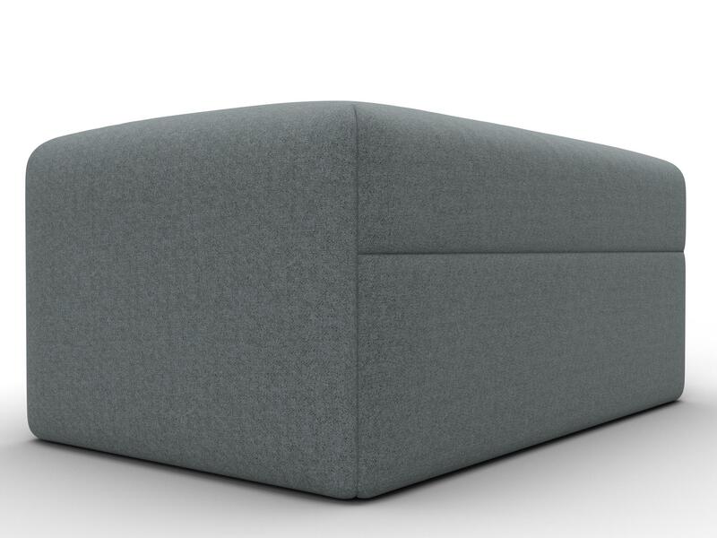 Модуль пуф Лига-060 НПБ, Рогожка, Амур 07 серый