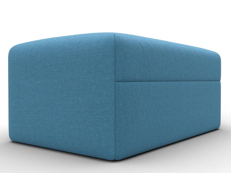 Модуль пуф Лига-060 НПБ, Рогожка, Амур 10 голубой