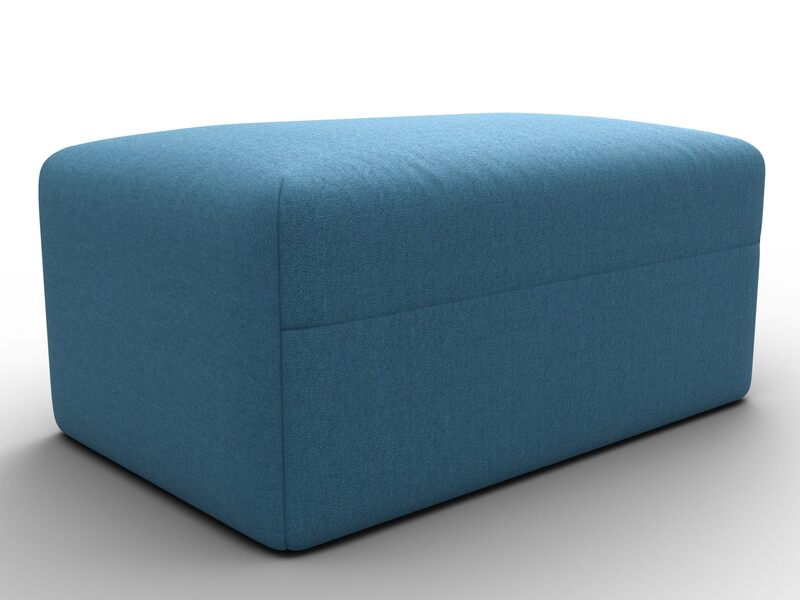 Модуль пуф Лига-060 НПБ, Рогожка, Амур 10 голубой