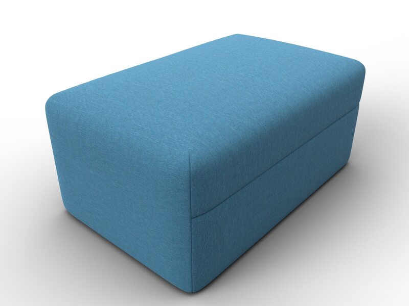 Модуль пуф Лига-060 НПБ, Рогожка, Амур 10 голубой