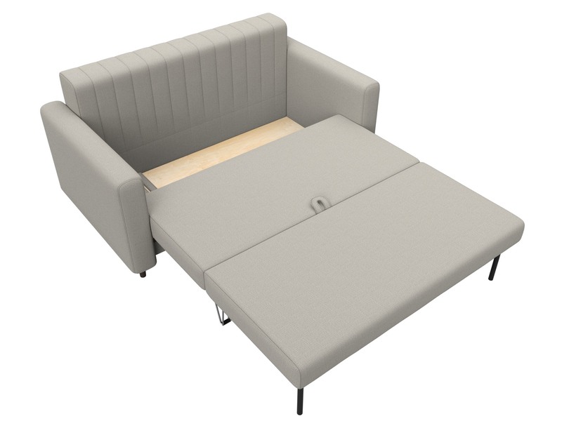 Диван прямой Лига-070, Рогожка, Амур 02 бежевый