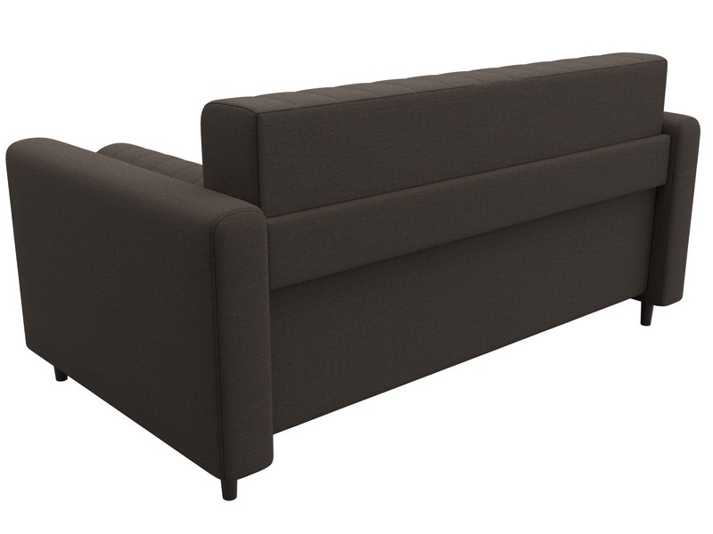 Диван прямой Лига-070, Рогожка, Амур 05 коричневый