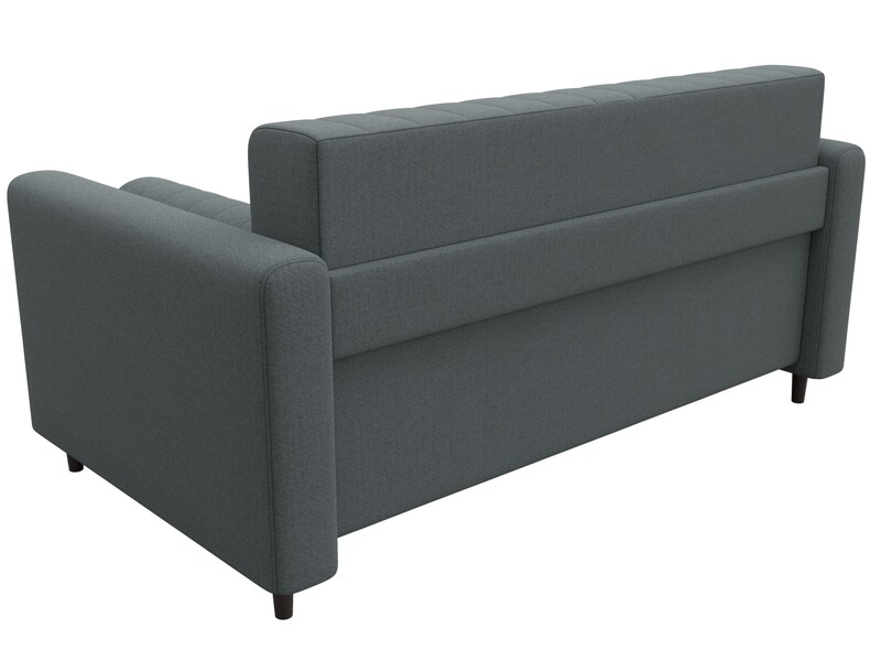 Диван прямой Лига-070, Рогожка, Амур 07 серый