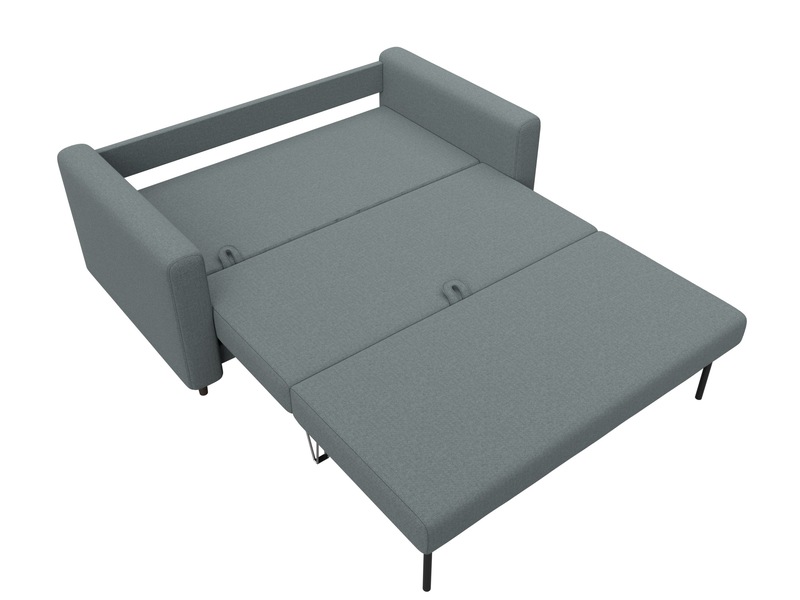 Диван прямой Лига-070, Рогожка, Амур 07 серый