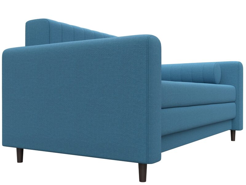 Диван прямой Лига-070, Рогожка, Амур 10 голубой