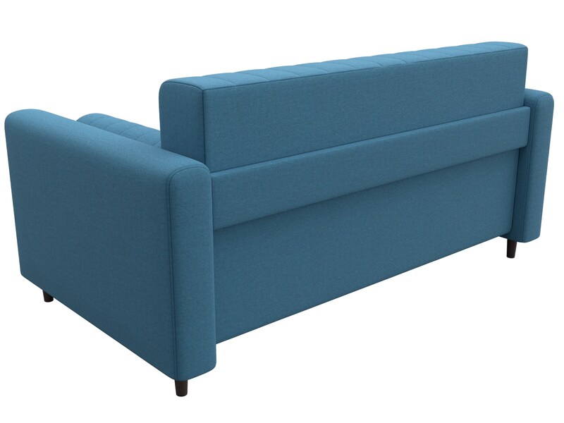 Диван прямой Лига-070, Рогожка, Амур 10 голубой