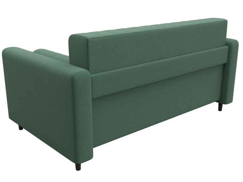 Диван прямой Лига-070, Рогожка, Амур 11 зеленый