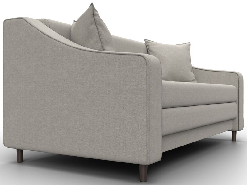 Диван прямой Лига-071, Рогожка, Амур 02 бежевый