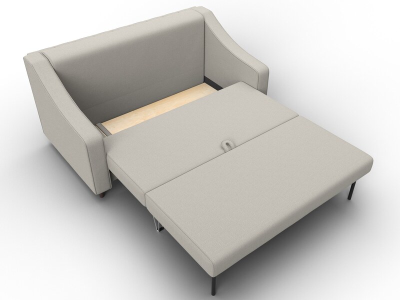 Диван прямой Лига-071, Рогожка, Амур 02 бежевый