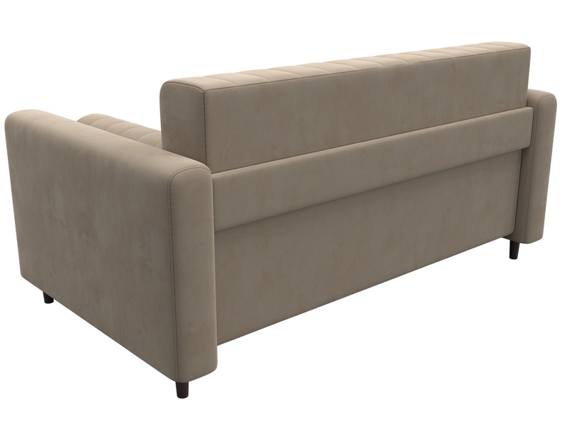 Диван прямой Лига-070, Велюр, SEVEN 729 бежевый