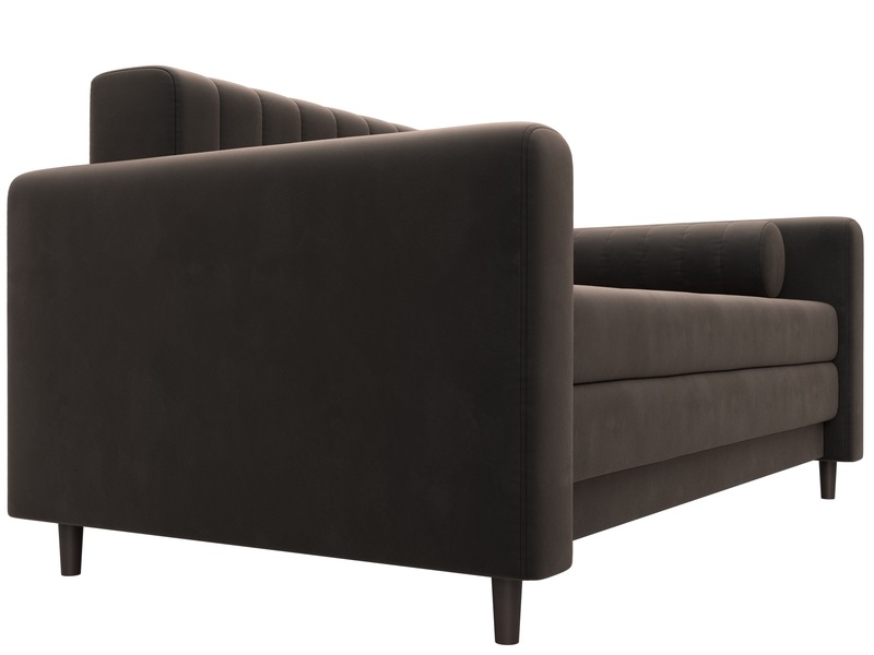 Диван прямой Лига-070, Велюр, SEVEN 727 коричневый