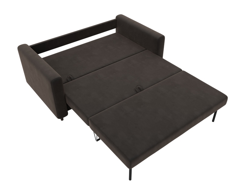 Диван прямой Лига-070, Велюр, SEVEN 727 коричневый