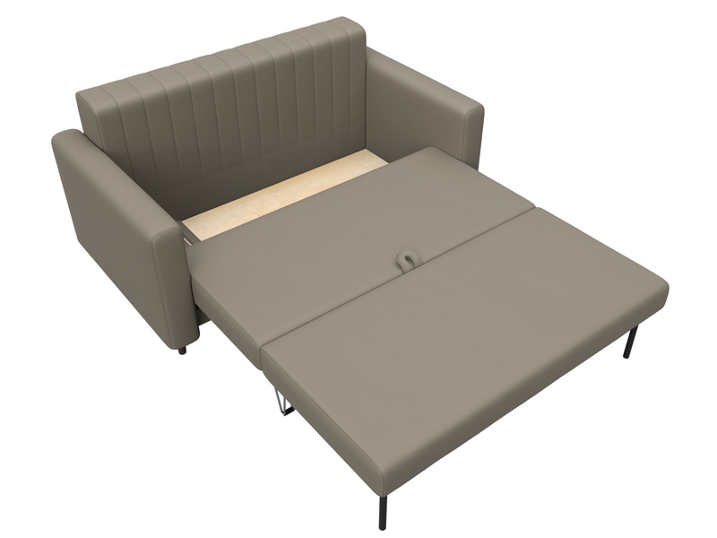 Диван прямой Лига-070, Экокожа, GRIFON 04 бежевый