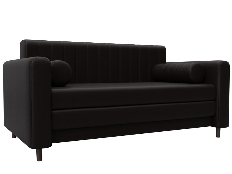 Диван прямой Лига-070, Экокожа, GRIFON 12 коричневый