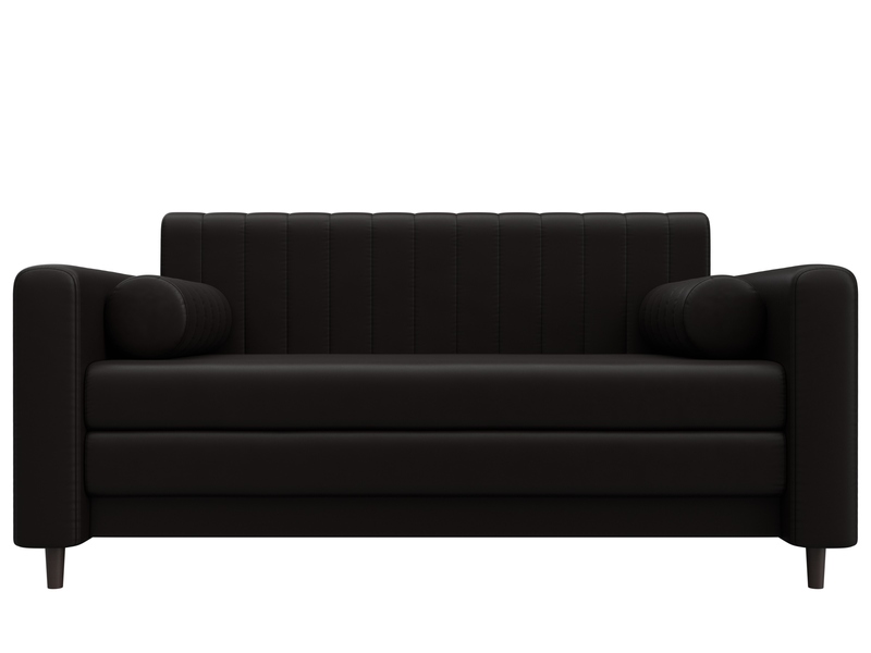 Диван прямой Лига-070, Экокожа, GRIFON 12 коричневый