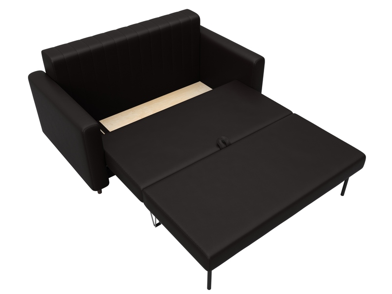 Диван прямой Лига-070, Экокожа, GRIFON 12 коричневый