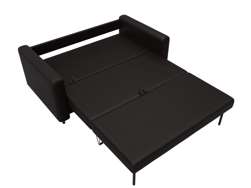 Диван прямой Лига-070, Экокожа, GRIFON 12 коричневый