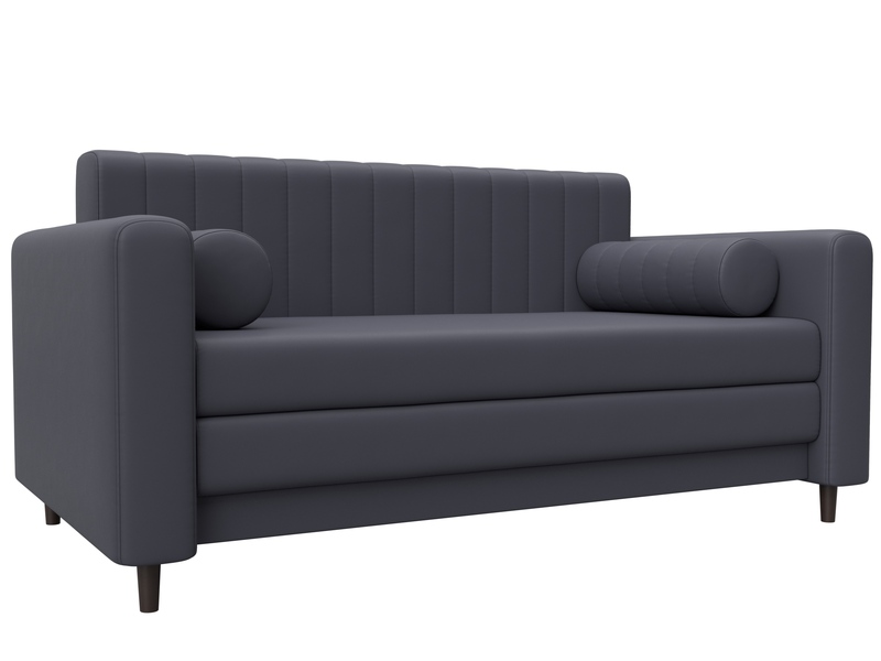 Диван прямой Лига-070, Экокожа, GRIFON 15 серый